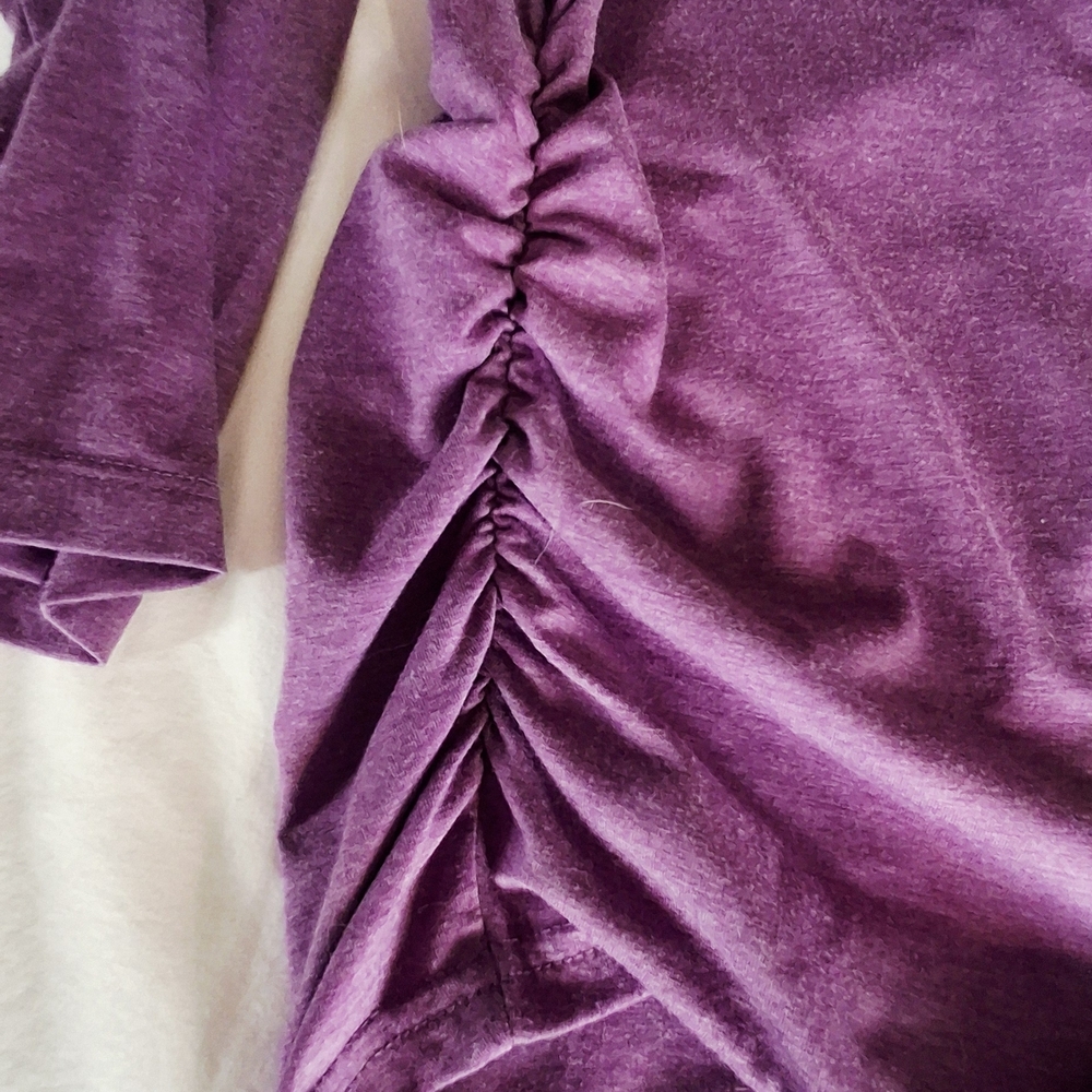 FREE WITH PURCHASE! Tek Gear Women's Rich Purple Long Sleeve Top - Picture 2 of 4